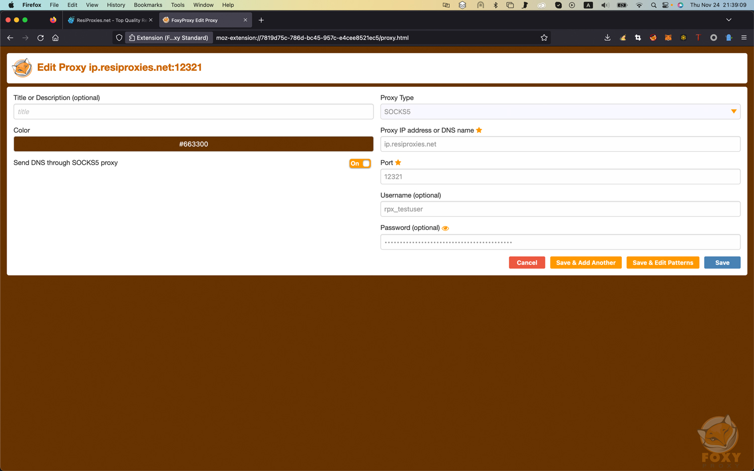 Install Socks5 Proxy In Firefox With Foxyproxy Extension ResiProxies install-socks5-proxy-in-firefox-with-foxyproxy-extension-resiproxies